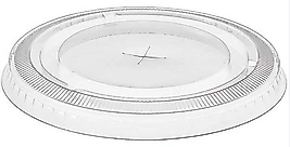 95 Çap Milkshake Düz Delikli Kapak 100 Adet