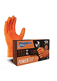DOLPHİN Powergrip Ekstra Kalın Nitril Eldiven - 1 paket