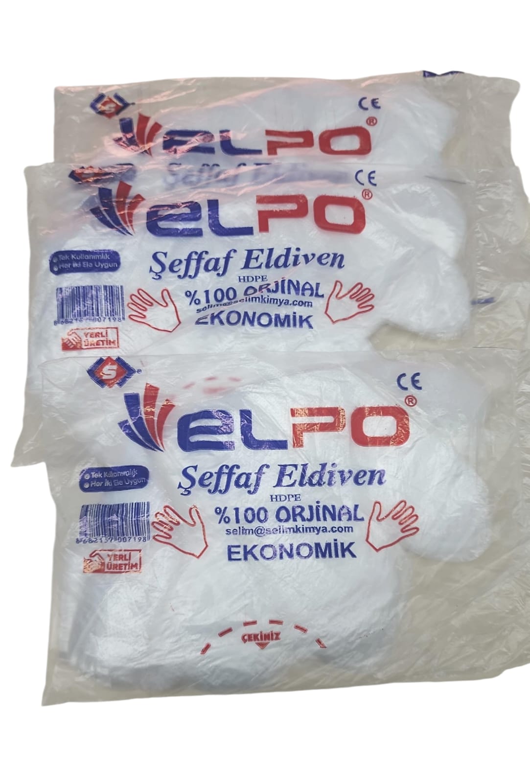 Şeffaf Naylon Eldiven - 100'lü Paket