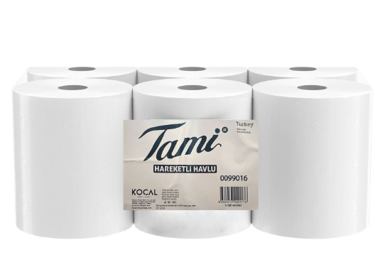 Tami Hareketli Kağıt Havlu 21 cm - 2,5 kg - 6'lı paket
