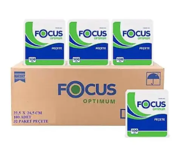 Focus Optimum Kare Peçete 100'lü 32 Paket